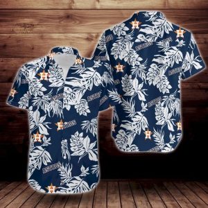 Houston Astros Button Up Hawaiian Tropical Shirts IYT