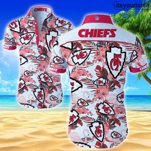 Kansas City Chiefs Button Up Aloha Shirt IYT