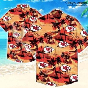 Kansas City Chiefs Button Up Hawaiian Shirt IYT