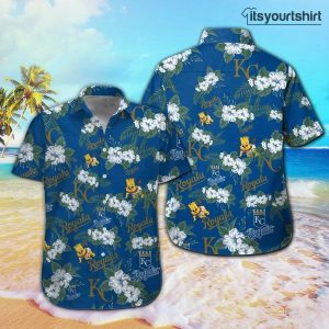 Kansas City Royals Button Up Aloha Shirt IYT