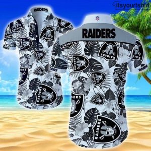 Las Vegas Raiders Button Up Hawaiian Shirt IYT