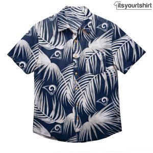 Los Angeles Rams Nfl Button Up Aloha Shirt IYT