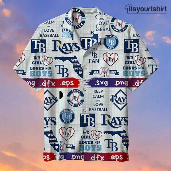 MLB Tampa Bay Rays Aloha Shirts IYT