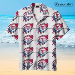 Major League Baseball Texas Rangers MLB Aloha Shirt IYT