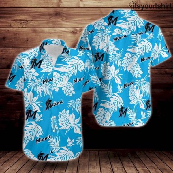 Miami Marlins Tropical Flower Best Hawaiian Shirts IYT