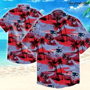 New England Patriots Button Up Aloha Shirts IYT