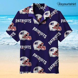 New England Patriots Helmet Nfl Cool Hawaiian Shirts IYT