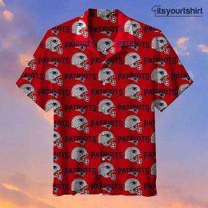 New England Patriots Red Cool Hawaiian Shirts IYT