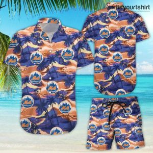New York Mets Button Up Cool Hawaiian Shirts IYT