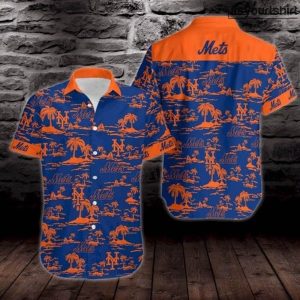 New York Mets Vintage MLB Cool Hawaiian Shirts IYT