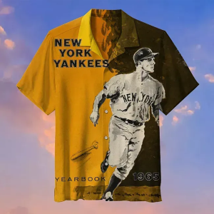 New York Yankees Mlb Hawaiian Graphic Print Short Sleeve Hawaiian Shir New York Yankees MLB Babe Ruth Hawaiian Graphic Print Short