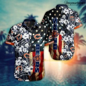 Nfl Chicago Bears Flag Flower Best Hawaiian Shirts IYT
