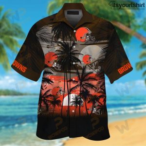 Nfl Cleveland Browns Tropical Hawaiian Shirts IYT