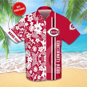 Custom Cincinnati Reds S Short Beach Aloha Shirt IYT