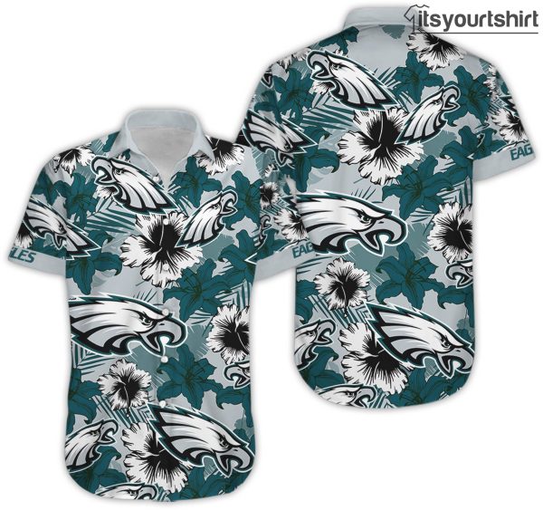 Philadelphia Eagles NFL Team Aloha Shirts IYT