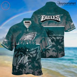 Philadelphia Eagles Palm Cool Hawaiian Shirts IYT