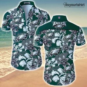 Philadelphia Eagles Tropical Floral Cool Hawaiian Shirts IYT