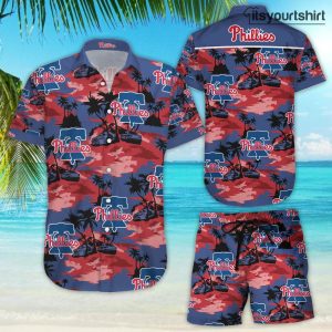 Philadelphia Phillies Button Up Aloha Shirt IYT