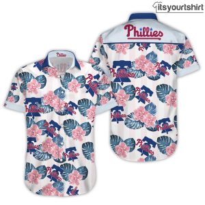 Philadelphia Phillies Summer Button Up Hawaiian Shirt IYT