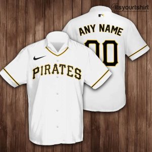 Pittsburgh Pirates White Hawaiian Shirt IYT