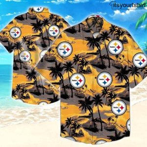 Pittsburgh Steelers Button Up Hawaiian Shirt IYT