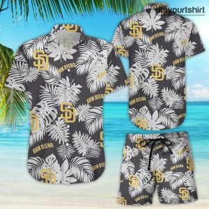 San Diego Padres Tropical Flower Aloha Shirt IYT