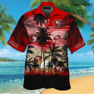 San Francisco 49Ers Button Up Nfl Aloha Shirt IYT