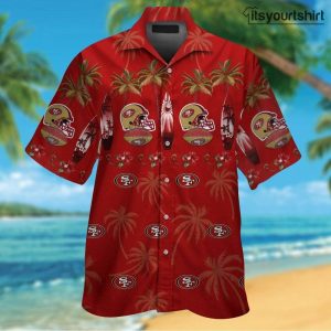San Francisco 49Ers Button Up Nfl Cool Hawaiian Shirts IYT
