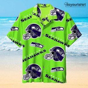 Seattle Seahawks Football Team Green Nfl Cool Hawaiian Shirts IYT
