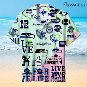 Seattle Seahawks Splicing Nfl Hawaiian Shirt IYT