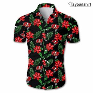 Tampa Bay Buccaneers Floral Button Up Cool Hawaiian Shirts IYT