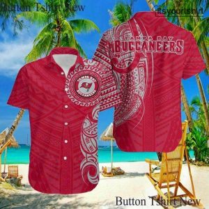 Tampa Bay Buccaneers Special Button Aloha Shirt IYT