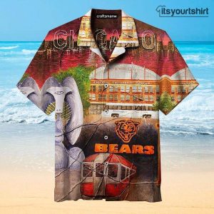 The Vintage Chicago Bears Nfl Aloha Shirt IYT