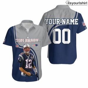 Tom Brady New England Patriots Highlight Career Model Aloha Shirt IYT