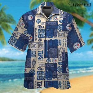 Toronto Blue Jays Button Up Aloha Shirt IYT