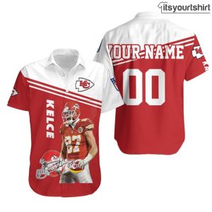 Travis Kelce Kansas City Chiefs Custom Aloha Shirt IYT