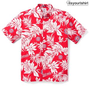 Washington Nationals Aloha MLB Shorts Beach Aloha Shirt IYT